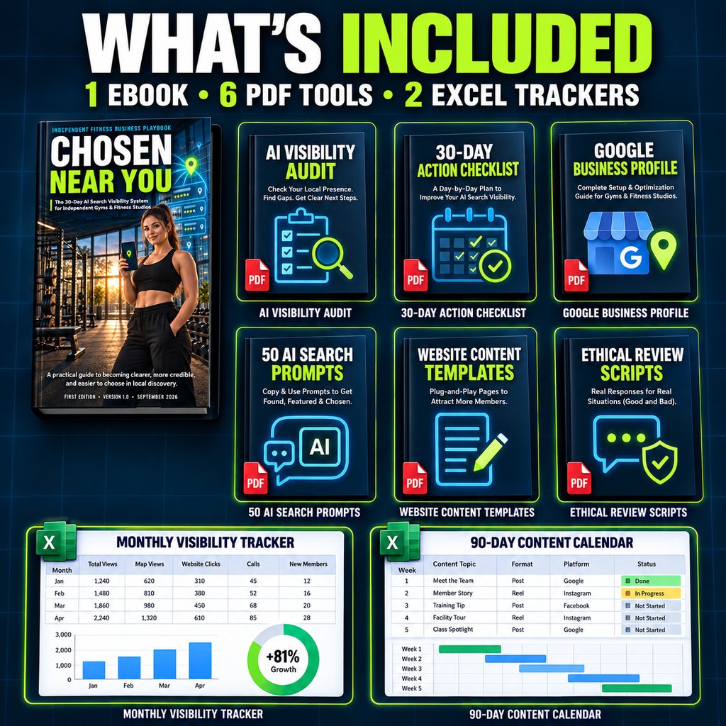 30-day local SEO and AI visibility system for gyms