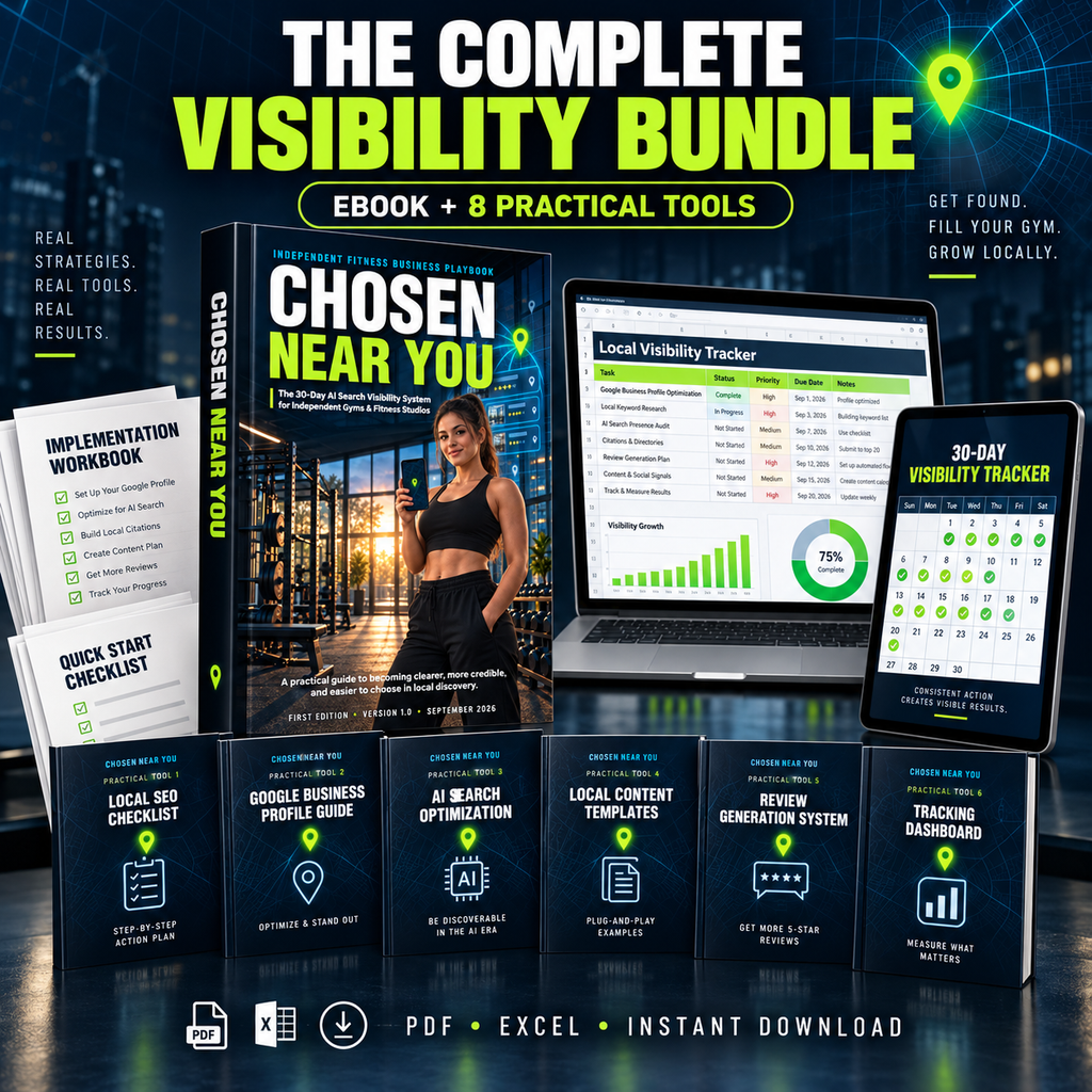 CHOSEN NEAR YOU ebook and bonus toolkit bundle for gyms